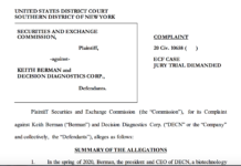 SEC Charges Biotech Company and CEO With Fraud Concerning COVID-19 Blood Testing Device