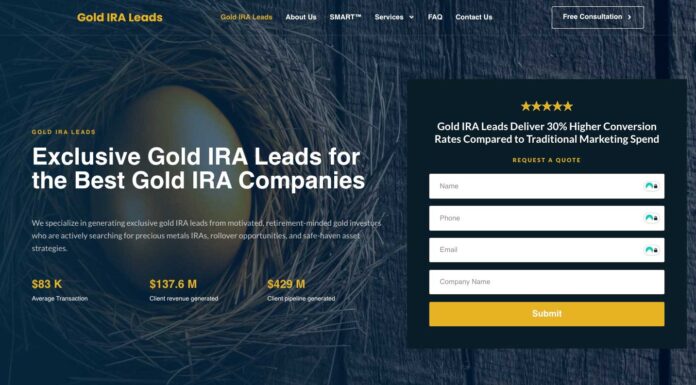 gold ira leads